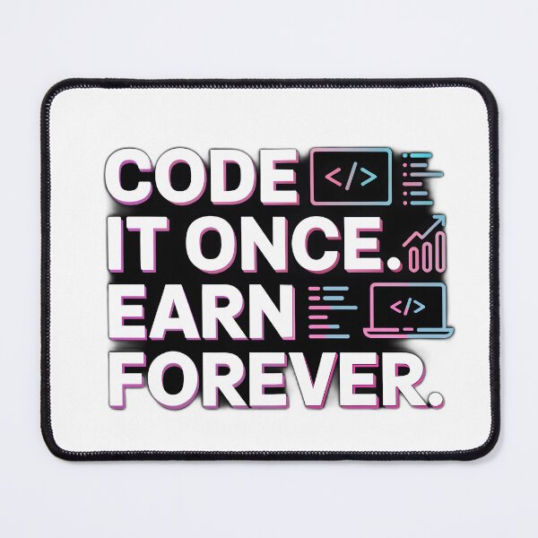 Item preview, Code It Once Earn Forever designed and sold by Cool Cash Tees .