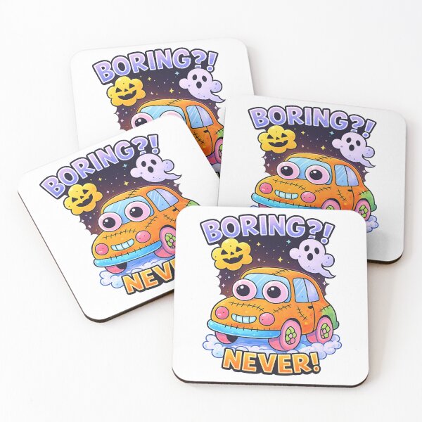 Item preview, Boring? Never! Cute Car Fun Cartoon Design designed and sold by SoftSproutstu.