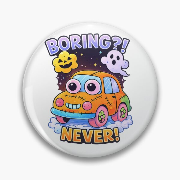 Item preview, Boring? Never! Cute Car Fun Cartoon Design designed and sold by SoftSproutstu.