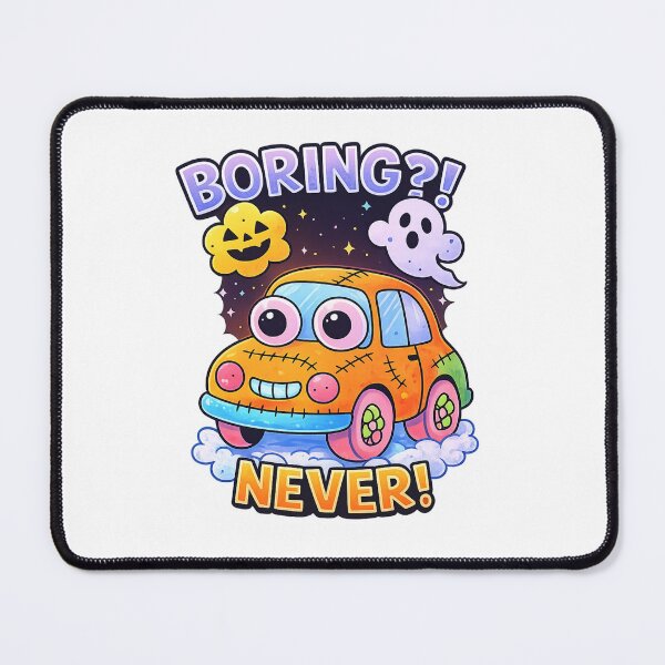Item preview, Boring? Never! Cute Car Fun Cartoon Design designed and sold by SoftSproutstu.
