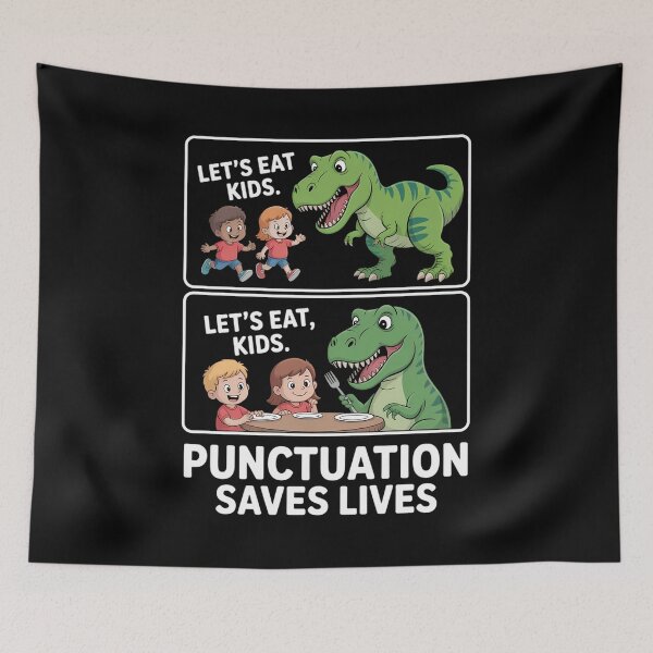 Item preview, Punctuation Funny Grammar Pun designed and sold by creatinkhavnica.