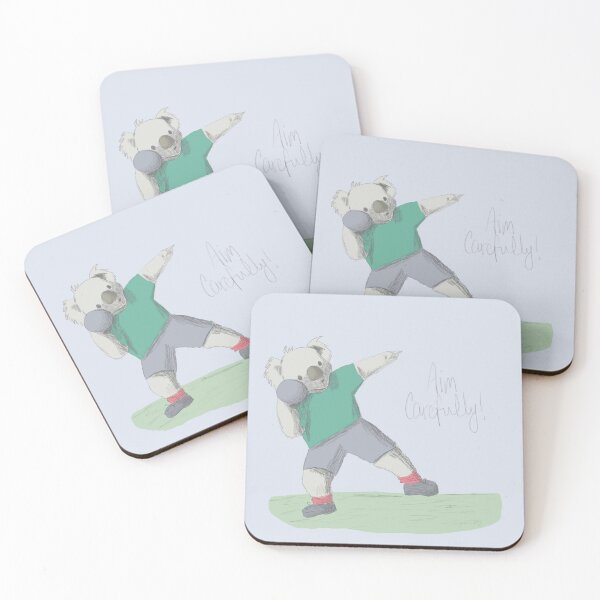 Item preview, Shotput Koala Aim Carefully Illustration designed and sold by Jaana Day.
