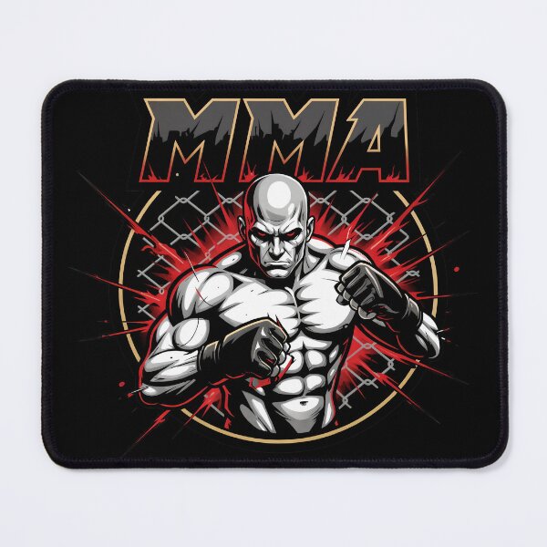 Item preview, MMA Gym Fighter Logo - Aggressive Cage Fighting Mascot Design designed and sold by FightModeStudio.