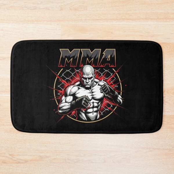Item preview, MMA Gym Fighter Logo - Aggressive Cage Fighting Mascot Design designed and sold by FightModeStudio.