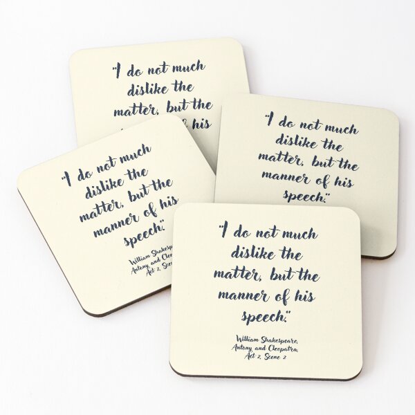 Item preview, Cool Shakespeare Quote from Antony and Cleopatra designed and sold by CharlottePlaceArt.