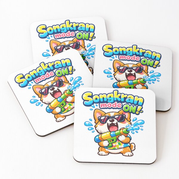 Item preview, Songkran Mode ON Funny Dog Meme Shirt – Thailand Water Festival Design.  designed and sold by ShounenGifts.