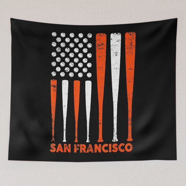 Item preview, San Francisco Baseball Flag Vintage Distressed  designed and sold by miaa-artistshop.