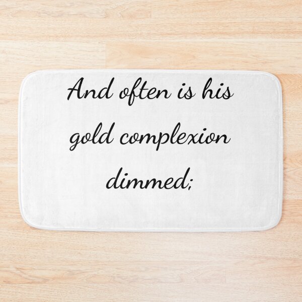 Item preview, "And often is his gold complexion dimmed;" - handwriting black designed and sold by ariksworld.