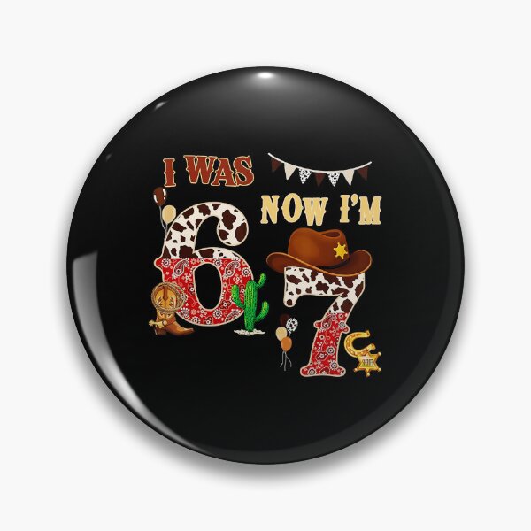 Item preview, I Was 6 Now I’m 7 Cowboy Birthday Western designed and sold by gladysenglish.