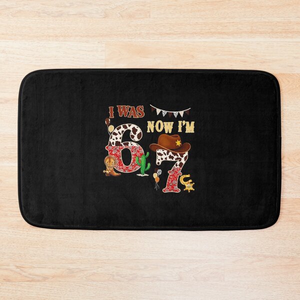 Item preview, I Was 6 Now I’m 7 Cowboy Birthday Western designed and sold by gladysenglish.
