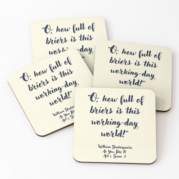 Item preview, Lit Shakespeare Quote from As You Like It designed and sold by CharlottePlaceArt.