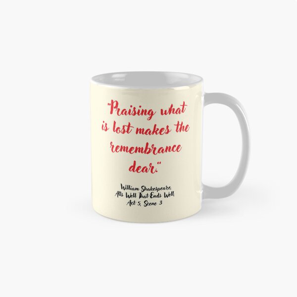 Item preview, Lit Shakespeare Quote from Alls Well That Ends Well designed and sold by CharlottePlaceArt.