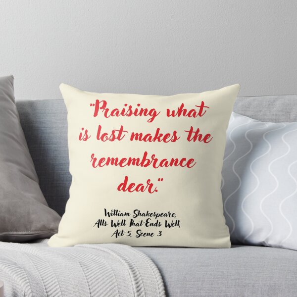 Item preview, Lit Shakespeare Quote from Alls Well That Ends Well designed and sold by CharlottePlaceArt.