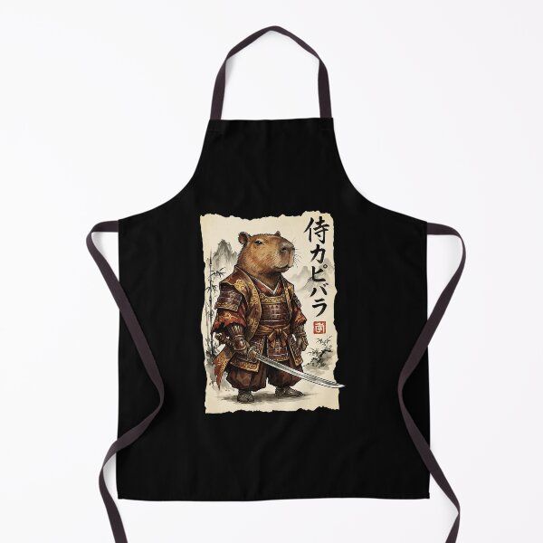 Item preview, Samurai Capybara Vintage Japanese Style Illustration designed and sold by titanlevi.