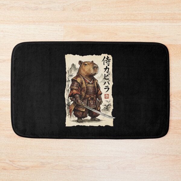 Item preview, Samurai Capybara Vintage Japanese Style Illustration designed and sold by titanlevi.