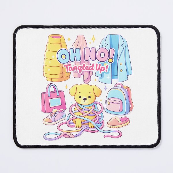 Item preview, Cute Tangled Dog Funny Cartoon Design designed and sold by SoftSproutstu.