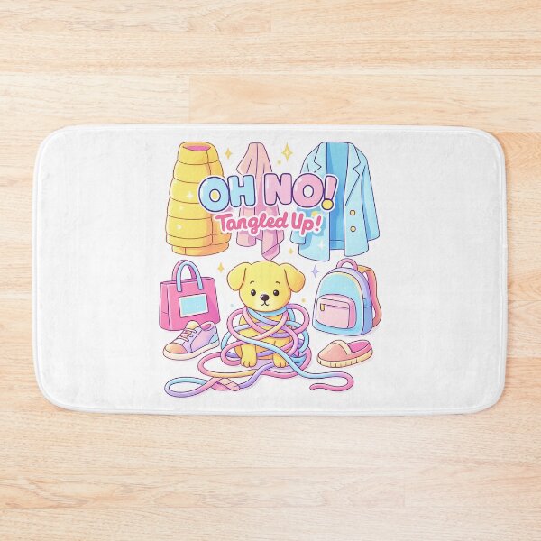 Item preview, Cute Tangled Dog Funny Cartoon Design designed and sold by SoftSproutstu.