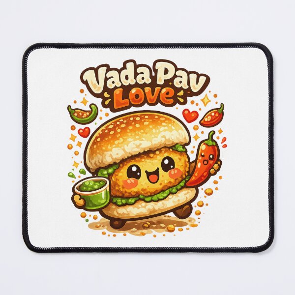 Item preview, Vada Pav Love Cute Kawaii Indian Street Food Cartoon | Mumbai Snack Lover Design designed and sold by Globalcitytees.