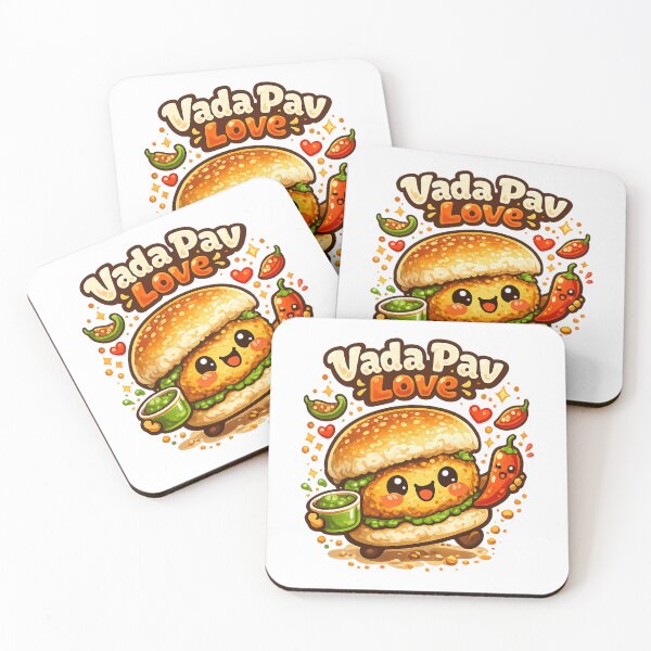 Item preview, Vada Pav Love Cute Kawaii Indian Street Food Cartoon | Mumbai Snack Lover Design designed and sold by Globalcitytees.