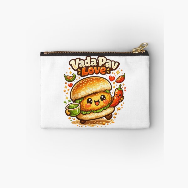 Item preview, Vada Pav Love Cute Kawaii Indian Street Food Cartoon | Mumbai Snack Lover Design designed and sold by Globalcitytees.