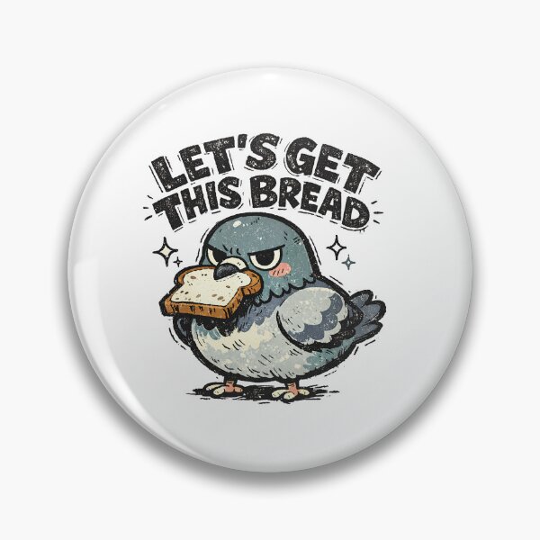 Item preview, Funny Pigeon Sublimation Let’s Get This Bread designed and sold by realien.