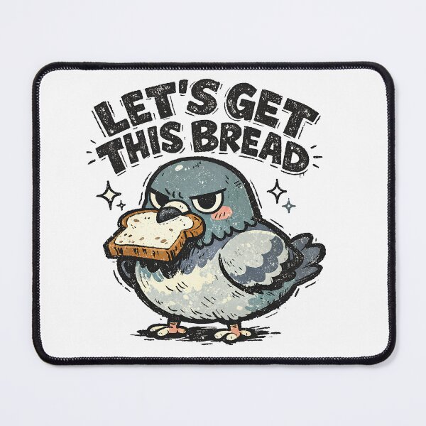 Item preview, Funny Pigeon Sublimation Let’s Get This Bread designed and sold by realien.