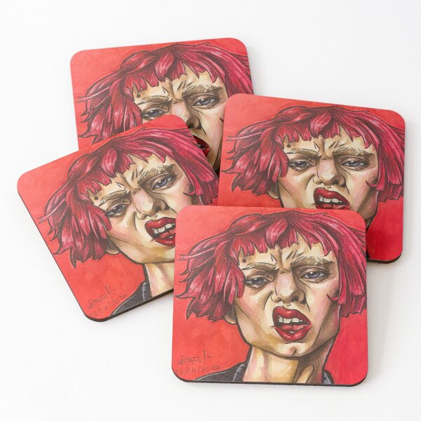 Item preview, Red Portrait designed and sold by Elliesaurusart.
