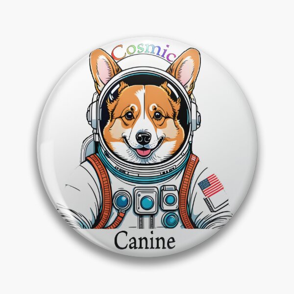 Item preview, Cosmic Canine Astronaut Corgi designed and sold by Mia's Menagerie.