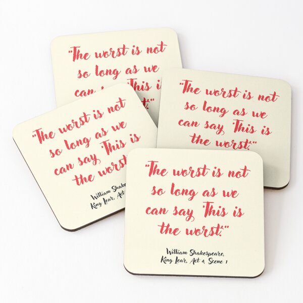 Item preview, Wicked Shakespeare Quote from King Lear designed and sold by CharlottePlaceArt.