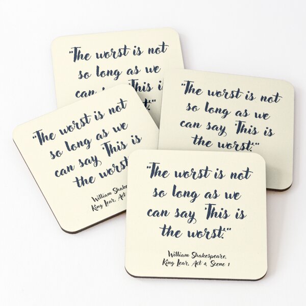 Item preview, Wicked Shakespeare Quote from King Lear designed and sold by CharlottePlaceArt.
