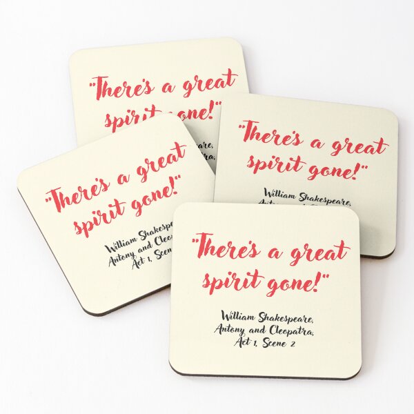Item preview, Chill Shakespeare Quote from Antony and Cleopatra designed and sold by CharlottePlaceArt.