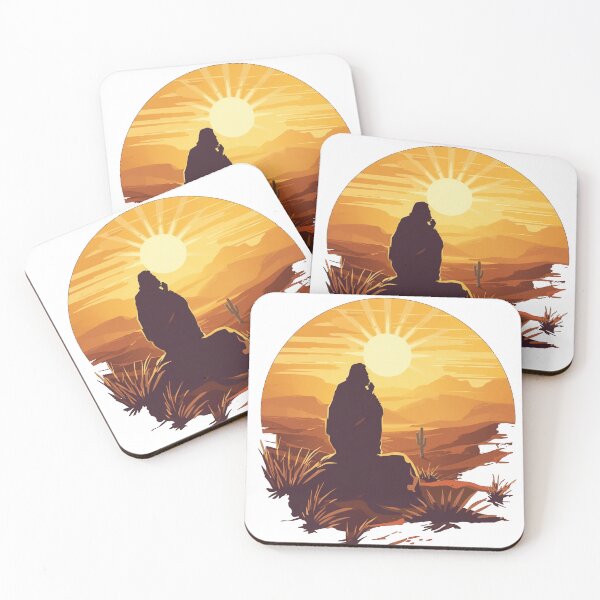 Item preview, Jesus in the Wilderness Sunset Art designed and sold by Cre8andRecre8.