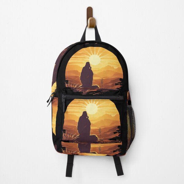 Item preview, Jesus in the Wilderness Sunset Art designed and sold by Cre8andRecre8.