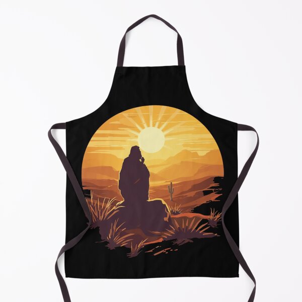 Item preview, Jesus in the Wilderness Sunset Art designed and sold by Cre8andRecre8.