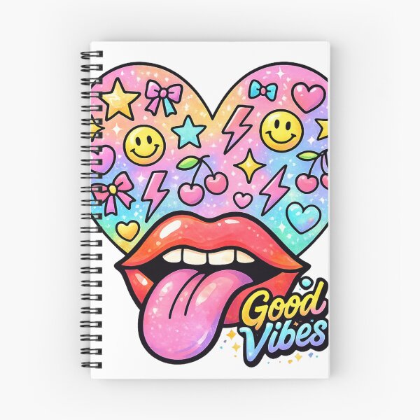 Item preview, Good Vibes Tongue Out Funny Face Design designed and sold by SoftSproutstu.