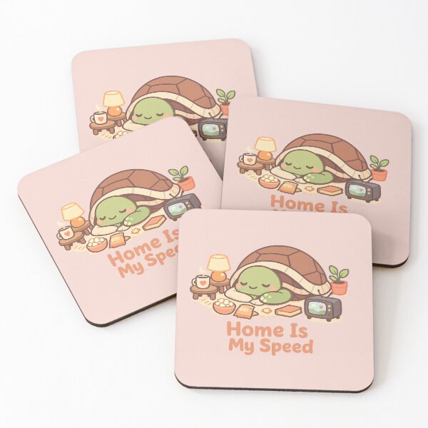 Item preview, Cute Cozy Turtle - Home Is My Speed | Kawaii Introvert Aesthetic Relaxing TV Vibes designed and sold by PopCulturePixel.