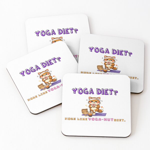 Item preview, Funny Grumpy Yoga Cat - Yoga-Nut Diet Donut Lover designed and sold by Fateematon.