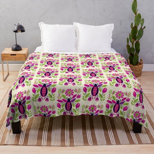 Item preview, Cool Colorful Capacious Folk Floral Abstract Design designed and sold by CharlottePlaceArt.