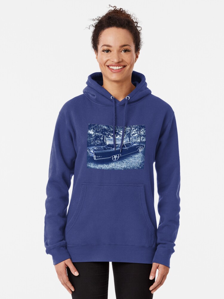Alternate view of Buick Electra in Blue Electric Pullover Hoodie