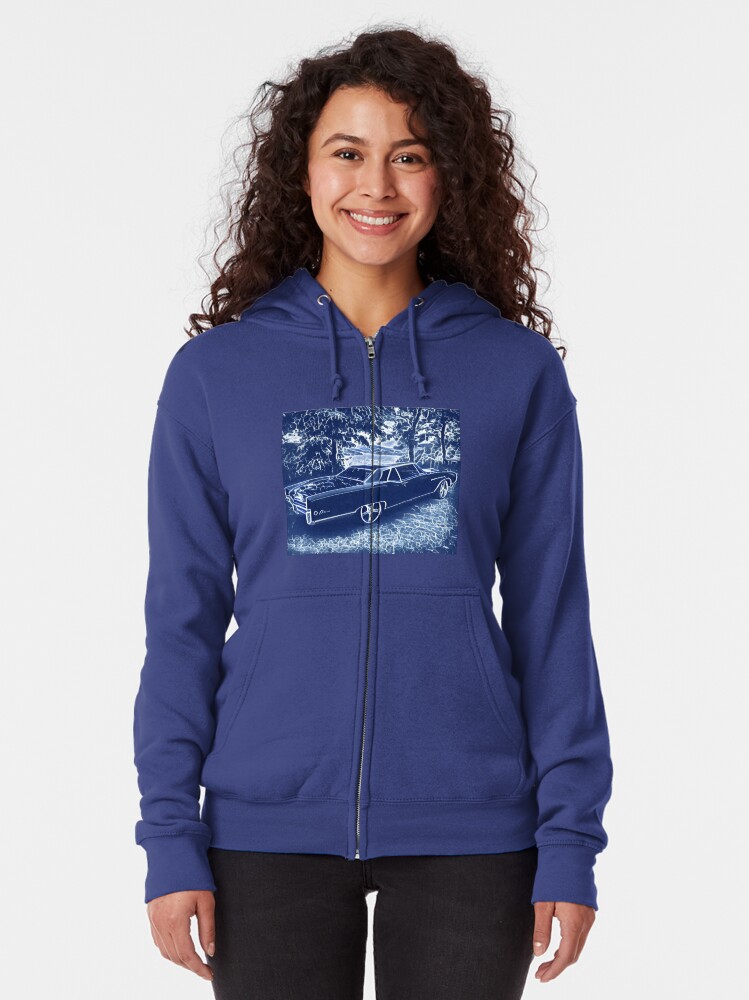 Alternate view of Buick Electra in Blue Electric Zipped Hoodie