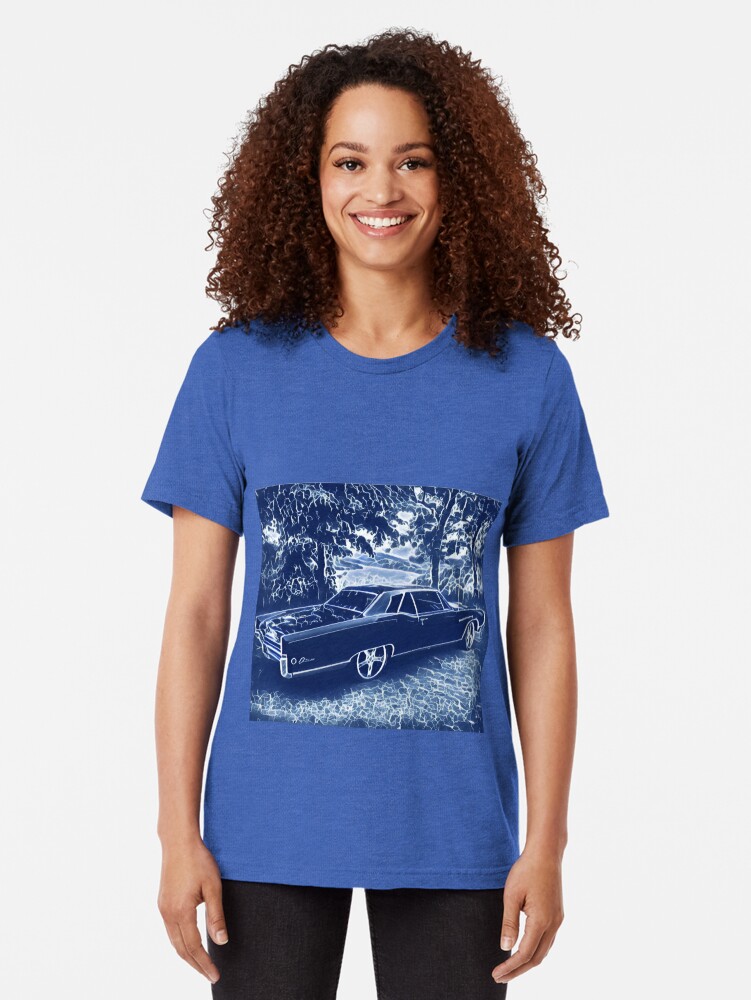 Alternate view of Buick Electra in Blue Electric Tri-blend T-Shirt