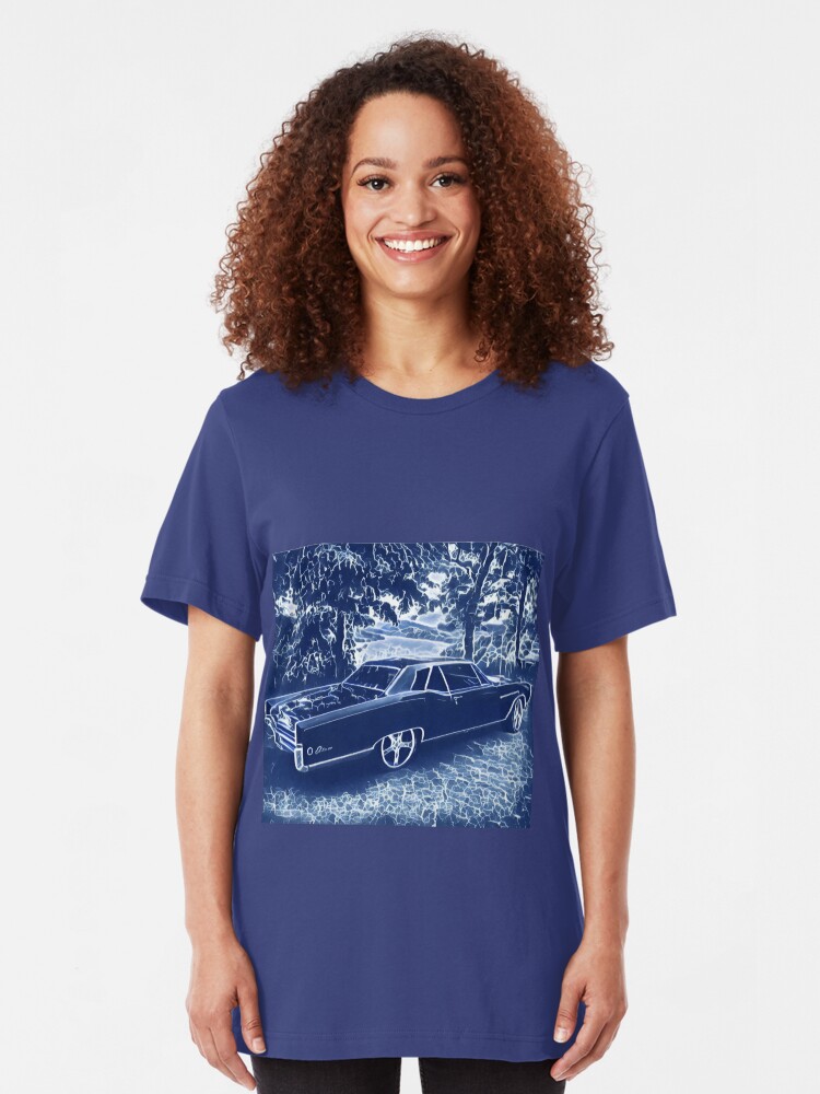 Alternate view of Buick Electra in Blue Electric Slim Fit T-Shirt