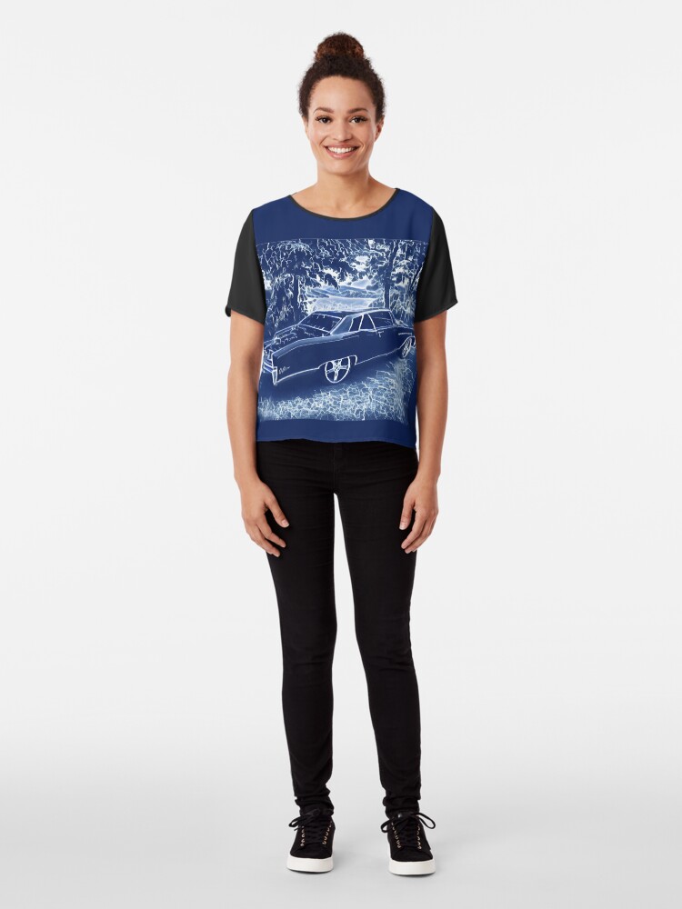 Alternate view of Buick Electra in Blue Electric Chiffon Top