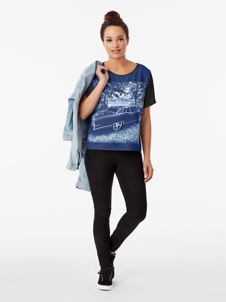 Alternate view of Buick Electra in Blue Electric Chiffon Top