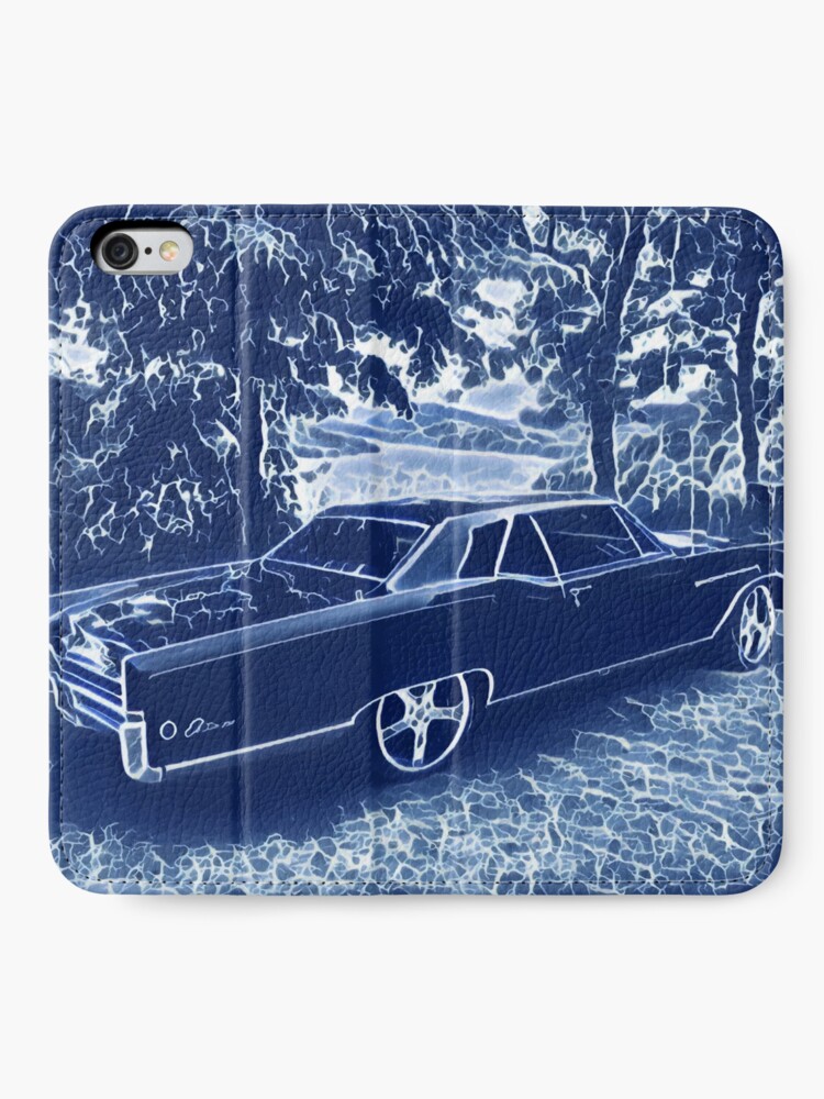 Alternate view of Buick Electra in Blue Electric iPhone Wallet