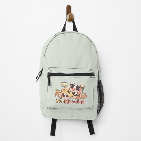 Item preview, Not Moo-ving Cute Cow | Cozy Lazy Animal Pun Cartoon Aesthetic designed and sold by PopCulturePixel.