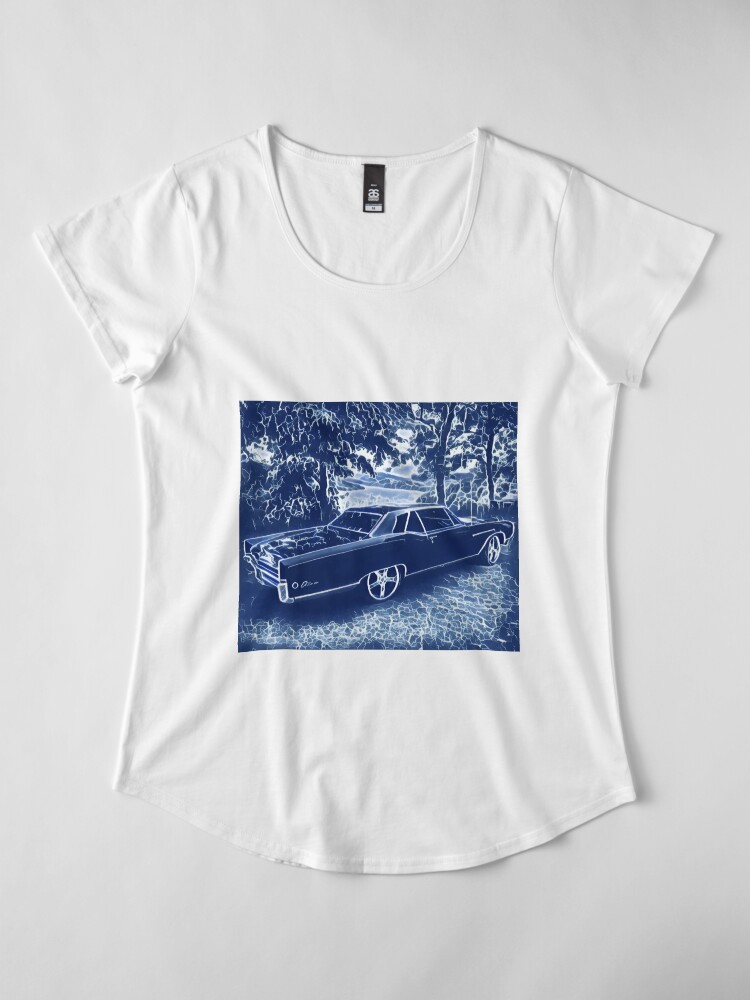 Alternate view of Buick Electra in Blue Electric Premium Scoop T-Shirt