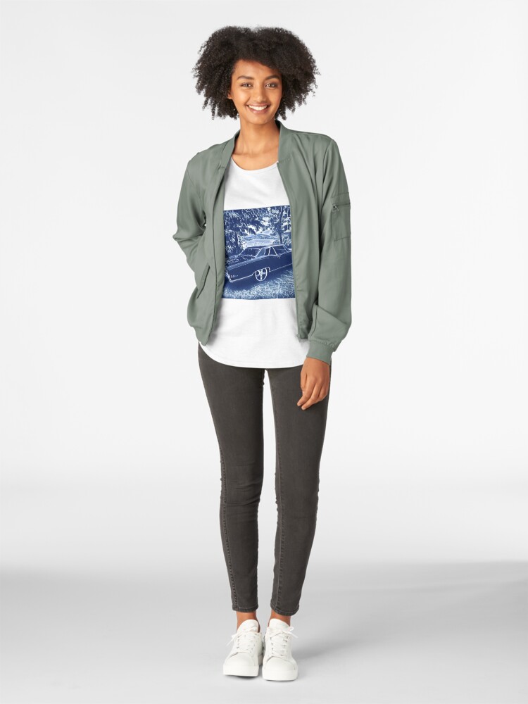 Alternate view of Buick Electra in Blue Electric Premium Scoop T-Shirt