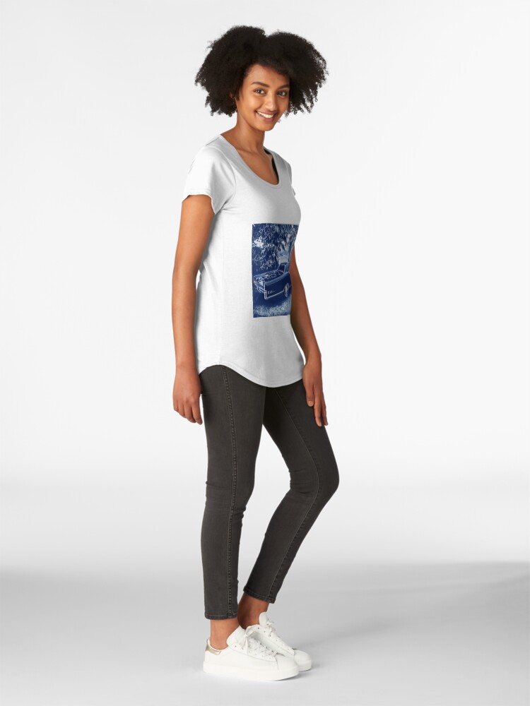 Alternate view of Buick Electra in Blue Electric Premium Scoop T-Shirt