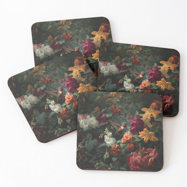 Item preview, A Hummingbird hovering beside vivid flowers, Birds in Motion designed and sold by CDC40.